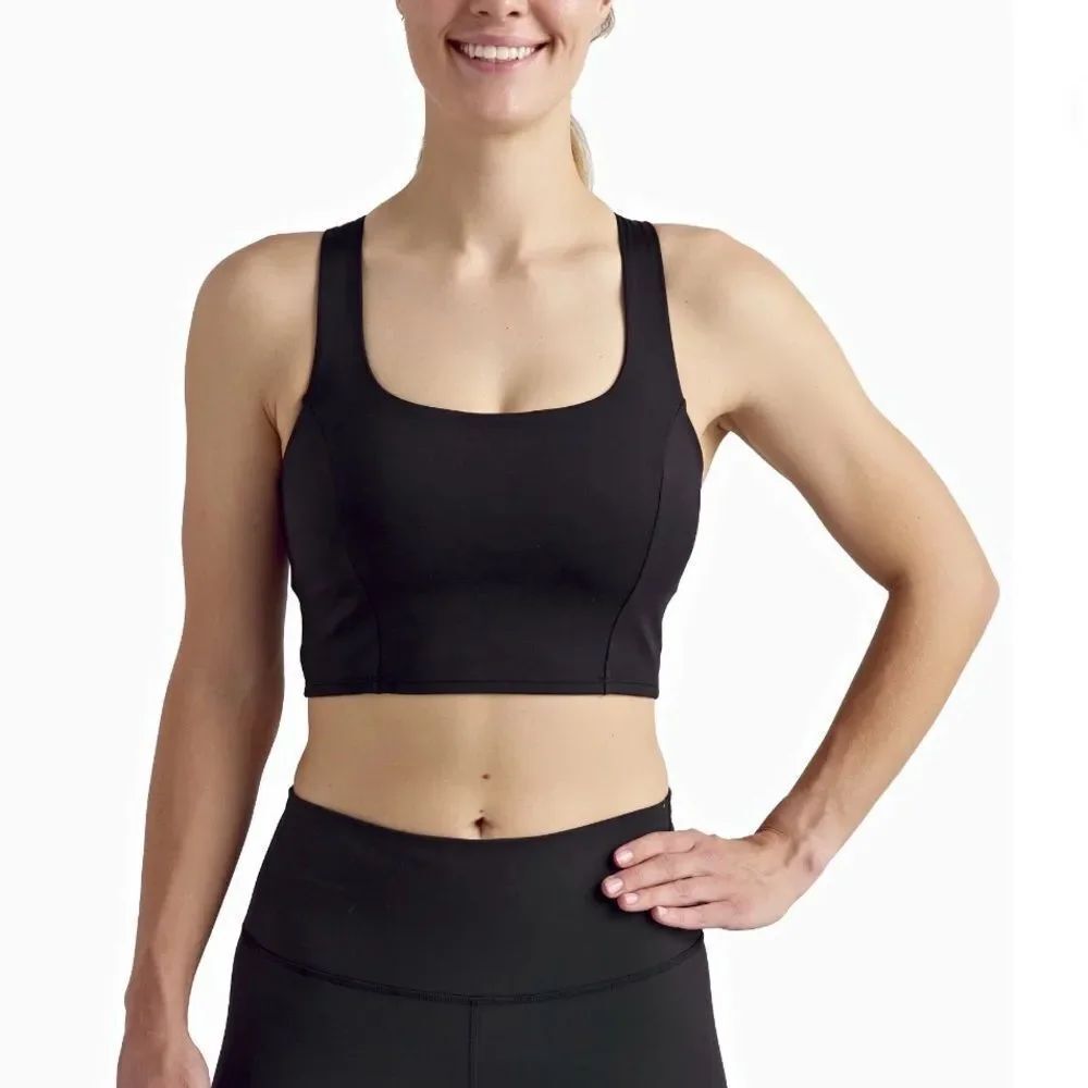 Women’s Square Neck Sports Bra Medium Support Size XL - Picture 3 of 5